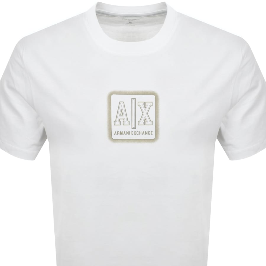 ■A/X Armani Exchange■ セントラル ロゴ Tシャツ Off White Armani Exchange central logo t-shirt in off white | ASOS